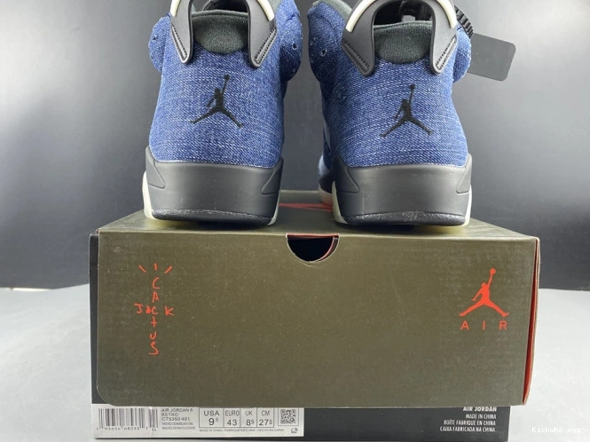 Denim Washed CT5350-401 Jordan Air 6 0709